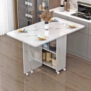 이동식 주방대 조리대 접이식 홈바 확장형 보조 아일랜드 식탁