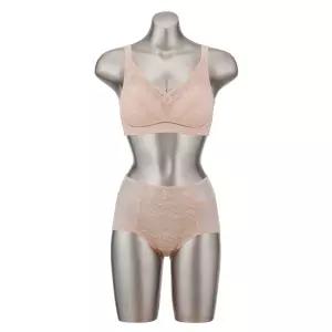 오모떼 빅사이즈 프리미엄 브라 팬티 세트 2종 세트/베이지