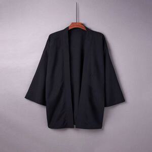 하오리 오비오 일본 카디건 남성 전통 기모노