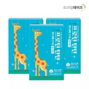 트리밀데이즈 프로틴 탄탄주니어스틱 밀크맛 20g 15포 3박스 성장기 면역 발달