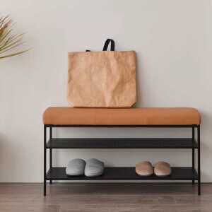 현관 의자 신발장 수납 사무실 정리대 슈벤치 벤치장 틈새 선반 60cm
