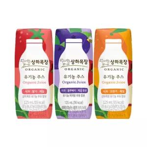 상하목장 유기농 주스 3종 125ML 48팩