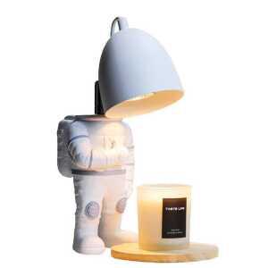 우주인 캔들 워머 인테리어 타이머기능 전구 향초 무극라이트조절 램프