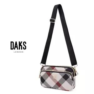 [백화점 선물포장] 닥스 크로스백 여성 나일론 경량 미니 핸드폰 가방 아이보리 952