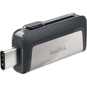 [미국배송] 샌디스크 256GB 울트라 듀얼 드라이브 3.1 SDDC2-256G-G46 타입-C USB-C USB - 블랙