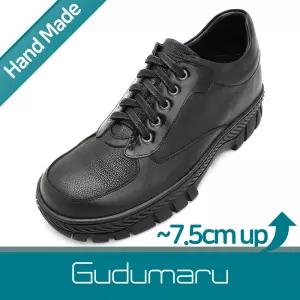 3.5cm~7.5cm 키높이 조절가능 천연면피소가죽 맞춤수제화 MARU-2170(BK)