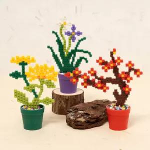 [문구티쳐] 민화샵 디폼블럭 6mm 사군자 화분 만들기 (4종택1) DIY 꽃블록 디폼블럭도안 화분만들기 간편한조립 블럭놀이