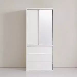 [동서가구] 토리클로젯 슬라이딩 800 거울서랍옷장 DF926498