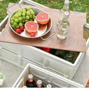 ON동네 폴딩박스 56L 아이보리 미니박스