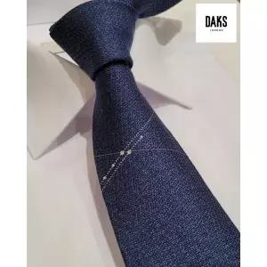 갤러리아 25FW 닥스 크리스탈 포인트 네이비 민트 넥타이 DLF1ACF1200