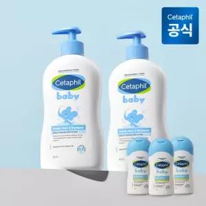세타필 베이비 젠틀 워시앤샴푸 400ml 2개