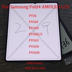 슈퍼 AMOLED 7.6 Z Fold 4 5G LCD  Z Fold4 F936 F936B LCD 디스플레이 터치 스크린 디지타이저용 결함 내