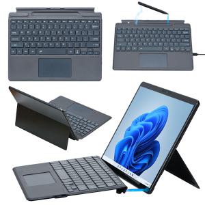 Microsoft Surface Pro 8/9/X/10/11용 터치패드 7색 백라이트가 포함된 Bluetooth 호환 무선 키보드