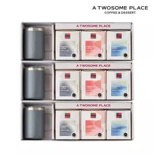 [롯데백화점]투썸플레이스 투썸플레이스 베이직 기프트 세트 (스텐머그 그레이) x 3개