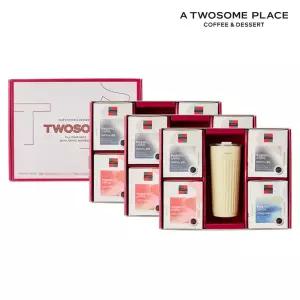 [롯데백화점]투썸플레이스 투썸플레이스 프리미엄 기프트세트 (스트라이프 텀블러 옐로우) x 3개