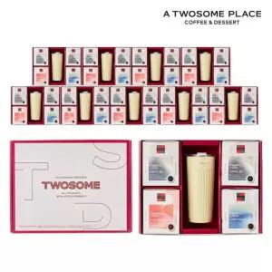 [롯데백화점]투썸플레이스 투썸플레이스 프리미엄 기프트세트 (스트라이프 텀블러 옐로우) x 10개