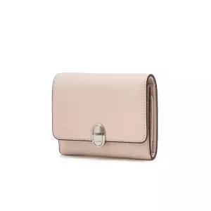 [롯데백화점]질스튜어트 [선물포장+쇼핑백][지폐수납가능]핑크 가죽 오발 장식 3단 반지갑 JAWA5F121P1