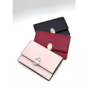 [롯데백화점]질스튜어트 [선물포장]블랙,핑크,레드 가죽 아코디언 카드지갑 JAWA5F112BK,122P1,132R2