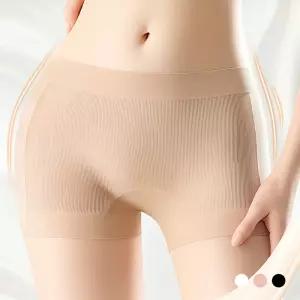 여성 팬티 사각 드로즈 속옷 속바지 심리스 3매1세트 무봉제 뱃살 똥배 힙업 보정 이너 위생 노라인 햄팬티