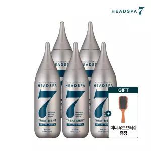 [매니아구성] 헤드스파7 더프리미엄 트리트먼트 210ml 5개 + 우드브러쉬 증정