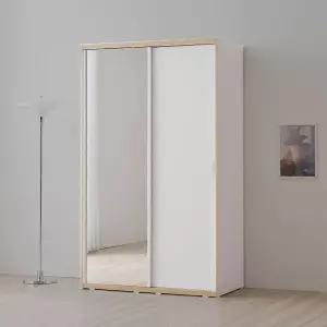 라자가구 비바 뉴빅 1200 슬라이딩 거울 옷장 행거형 LJY414