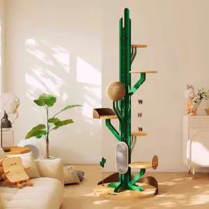 선인장 캣타워 고양이 스크레쳐 원룸 기둥형 수직 대형 장난감 캣폴