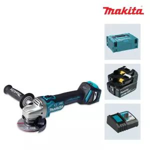 마끼다 DGA413RTE 18V 5.0Ah 배터리 2팩 충전그라인더 100mm(4인치) 속도조절+케이스포함