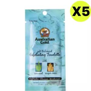오스트레일리안 엑스폴리에이팅 타월렛 태닝 티슈 5개