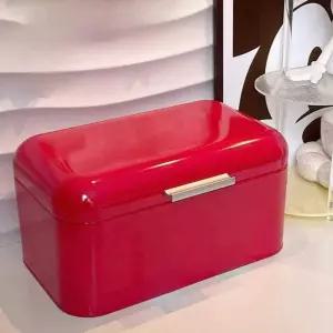 식탁 정리함 빵케이스 간식통 영양제 저장 빨강 브레드 수납함