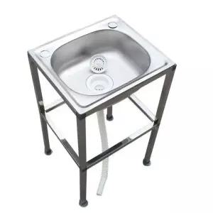 소형 스텐 창고 개수대 농막 탕비실 이동식 미니 싱크대