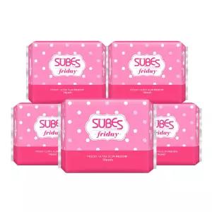 슈베스 프라이데이 울트라슬림 생리대 5팩 / 초박형 중형 대형