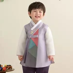 [더예한복] QT592-미르보라 남아한복 아동한복