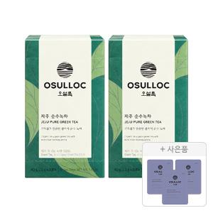 오설록 제주 순수 녹차 티백 20입, 2개 + 증정(피치 파파야 블랙티, 3개)