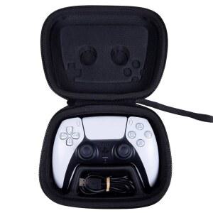소니 플레이스테이션 5 듀얼센스 무선 컨트롤러용 한카 하드 케이스 교체(블랙)