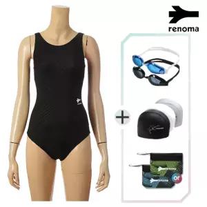 [롯데백화점]레노마 여성U백실내원피스수영복수경수모세트 LF2C801SET