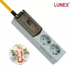 루넥스 자동소화 멀티탭 고용량 4000W 화재예방 누전차단 2구 5m