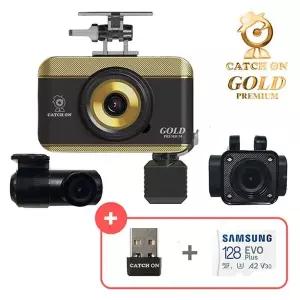 [NS홈쇼핑]특허받은 캐치온 골드 프리미엄 블랙박스 128GB 4채널 (3채널+페달)..