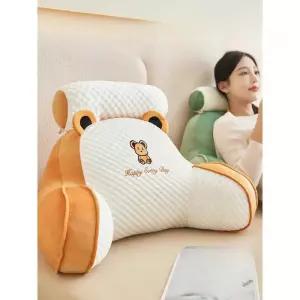 대형 발베개 침대 헤드쿠션 고양이 머리 삼각쿠션 캐릭터 거실 귀여운