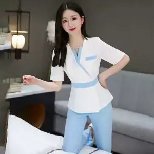 피부관리사 유니폼 미용병원 데스크 근무복 에스테틱 코디네이터