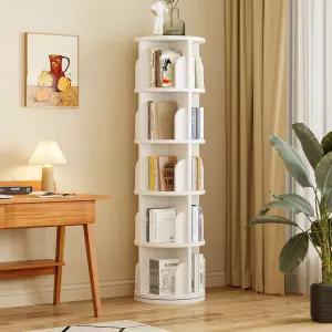 회전형 책장 원형 책꽂이 수납 공간절약 거실 서재 정리대 리빙템