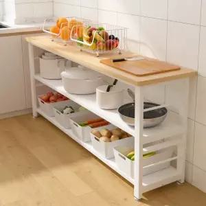 2층 홈바 렌지대 주방 보조미니 수납장 조리 겸용 테이블 60x30x80