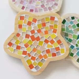 전샘키트 유리 공예 DIY 모자이크 기본 티코스터 만들기 키트