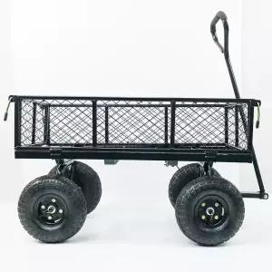 캠핑용 철제 캠핑웨건 소형구르마 손수레 다용도 4륜 끌차
