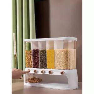 원터치 잡곡통 시리얼통 쌀통 곡물 다용도 가정용 저장 용기