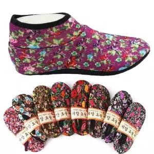 VIC 꽃 발목기모덧신(5컬레) 겨울양말 요술버선 덧버선 카바