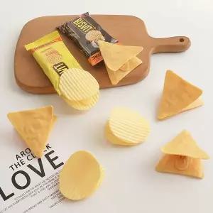 [핫트랙스]스낵타임 나초 감자칩 클립 봉지집게 문구 데코용