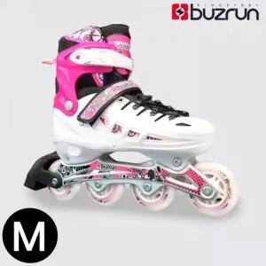 버즈런 아동 인라인 스케이트 (화이트핑크) (M) (DK BZ905)
