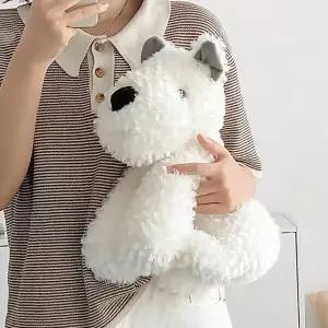 앉아있는 강아지인형 34cm 봉제 동물인형 애착인형