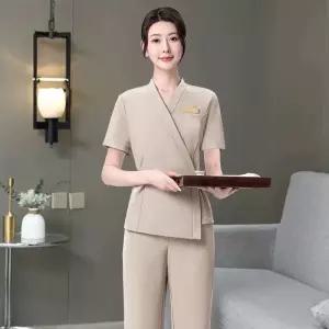 뷰티 에스테틱 근무복 고급 피부관리사 상하의 유니폼 실장복