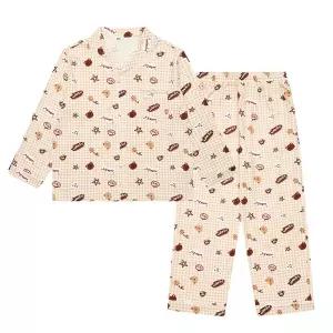 [소이] 여자 가을신상 브라운체크파자마세트(25FW752)